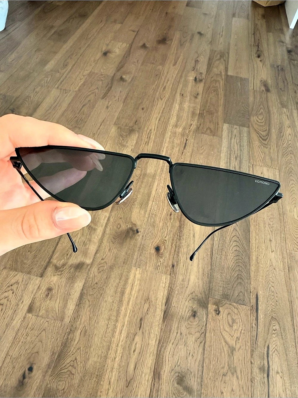 Komono black ava cat eye Sunglasses